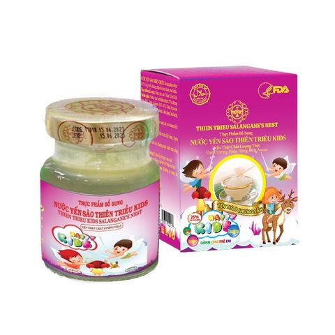 Yến sào trẻ em chưng sẵn Thiên Triều Kids Hồng