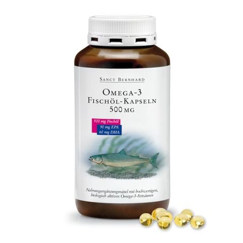  Dầu cá Omega 3 bổ mắt hỗ trợ sức khỏe tim mạch Supra Sanct Bernhard 30 viên 