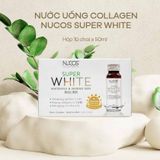  Collagen trắng da mờ thâm nám Nucos Super White 50ml x 10 chai 