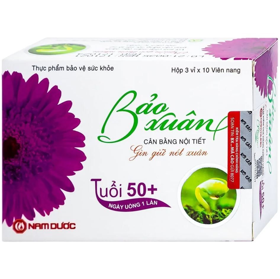  Viên uống nội tiết tố đẹp da cho phụ nữ 50+ Nam Dược Bảo Xuân hộp 30 viên 