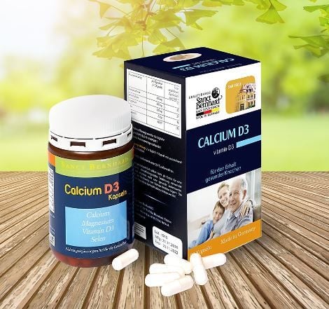  Canxi và vitamin D3 bổ xương khớp Oyster Shell Kapseln 60 viên 