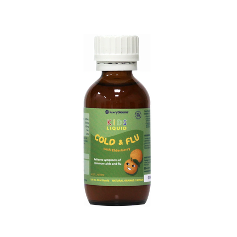 Siro hỗ trợ giảm ho, sổ mũi KIDS LIQUID COLD AND FLU WITH ELDERBERRY 