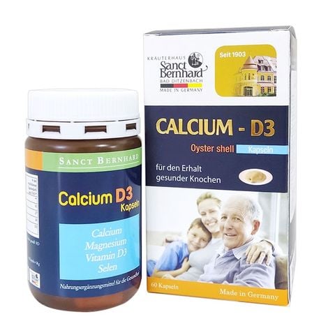  Canxi và vitamin D3 bổ xương khớp Oyster Shell Kapseln 60 viên 