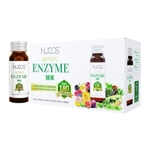  Nước uống Detox cơ thể Nucos Detox Enzyme 10 chai 30ml 