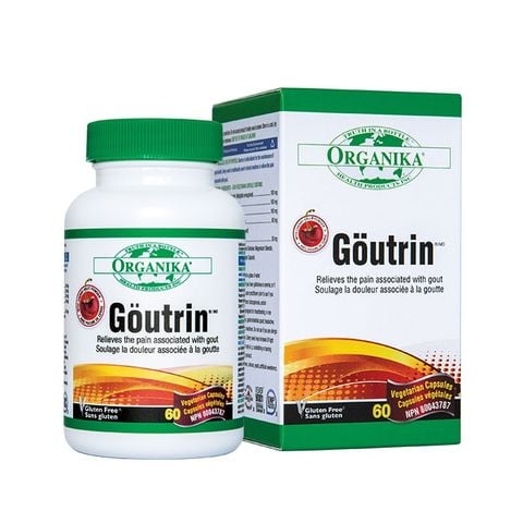  Viên uống bổ xương khớp giảm gout Organika Goutrin lọ 60 viên 