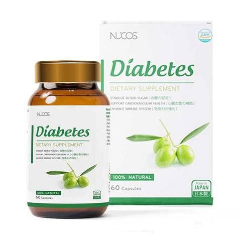  Viên uống tiểu đường, ổn định đường huyết Nucos Diabetes hộp 60 viên 