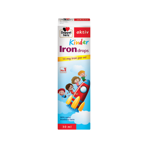  Siro bổ sung sắt cho bé Doppelherz Kinder Iron Drops chai 30ml 