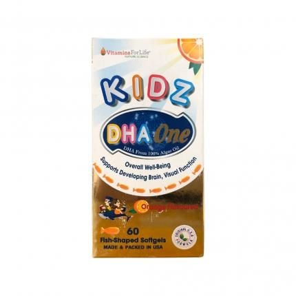  DHA bổ sung dưỡng chất cho bé và phát triển trí tuệ Kidz DHA One hộp 60 viên 