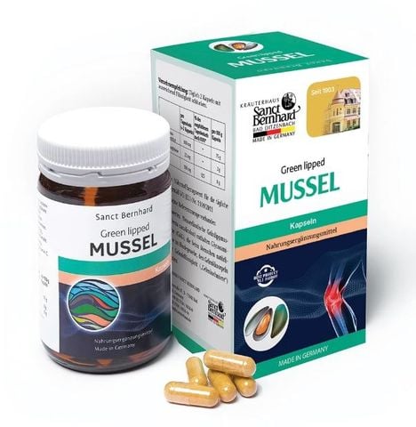  Viên uống bổ xương khớp vẹm xanh Sanct Bernhard Green Lipped Mussel Hộp 60 viên 