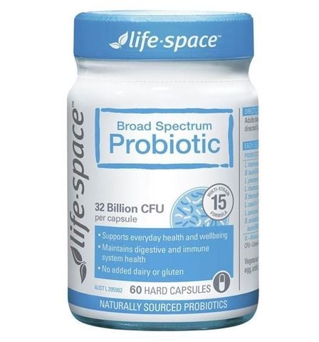  Men vi sinh Life Space Double Strength hỗ trợ tiêu hóa và miễn dịch lọ 30 viên 