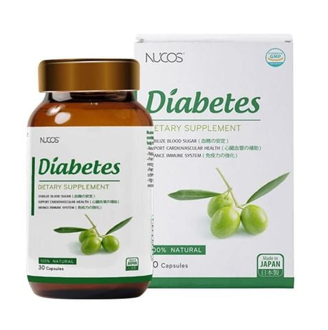  Viên uống tiểu đường, ổn định đường huyết Nucos Diabetes hộp 30 viên 