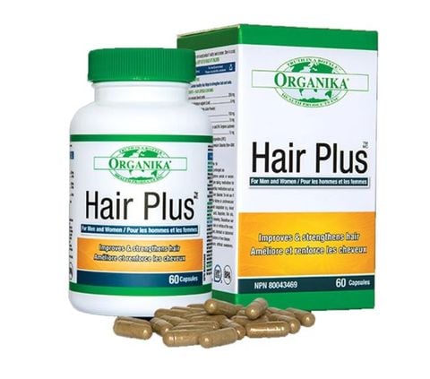  Viên uống phục hồi tóc và kích thích mọc tóc Organika Hair Plus Hộp 60 viên 