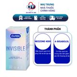  (Che tên sản phẩm) Bao cao su Durex Invisible Extra Thin Extra Sensitive 10 bao 