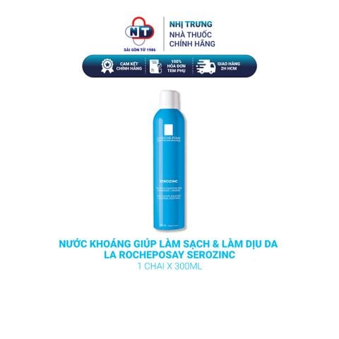  Nước khoáng giúp làm sạch & làm dịu da La RochePosay Serozinc 300ml 