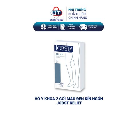  Vớ y khoa 2 gối màu đen kín ngón Jobst Relief 
