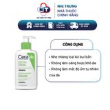  Sữa rửa mặt dưỡng ẩm và se khít lỗ chân lông Cerave Hydrating Cleanser 236ml 