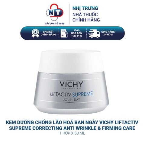  Kem dưỡng ẩm chống lão hoá căng bóng da ban ngày Vichy Liftactiv Supreme Correcting Anti Wrinkle & Firming Care 50ml 