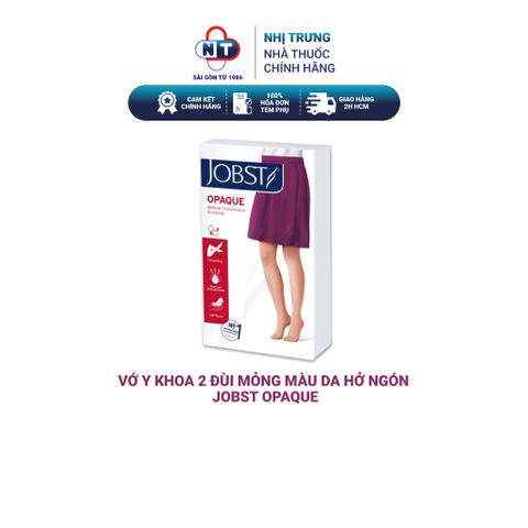  Vớ y khoa 2 đùi mỏng màu da hở ngón Jobst Opaque 