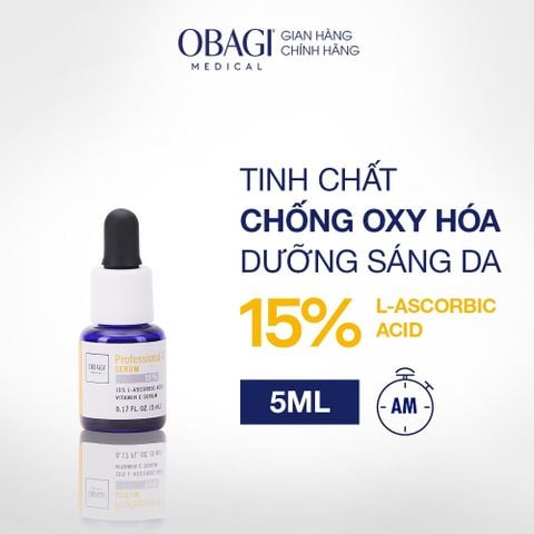  Serum Vitamin C 15% Dưỡng Sáng Da & Chống Oxy Hóa Obagi Professional-C 5ml 