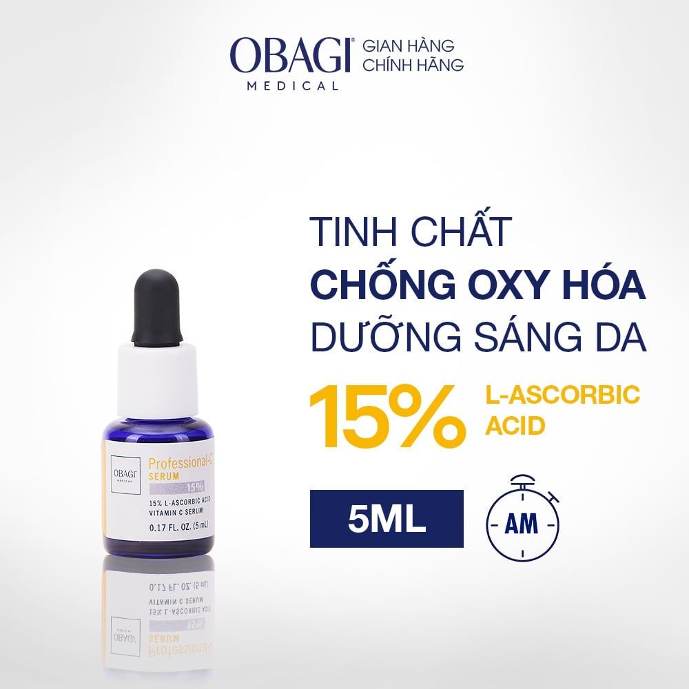  Serum Vitamin C 15% Dưỡng Sáng Da & Chống Oxy Hóa Obagi Professional-C 5ml 