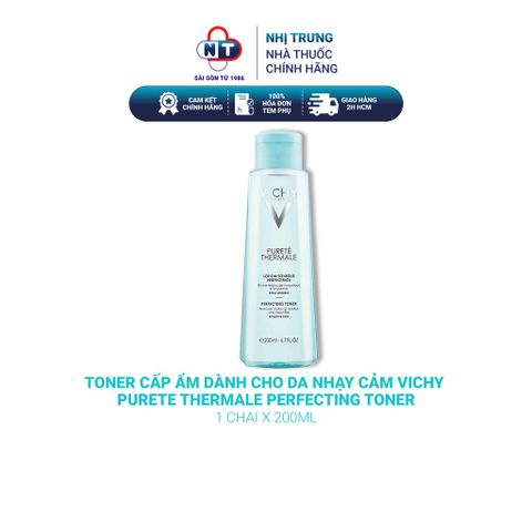  Toner cấp ẩm dành cho da nhạy cảm Vichy Purete Thermale Perfecting Toner 200ml 