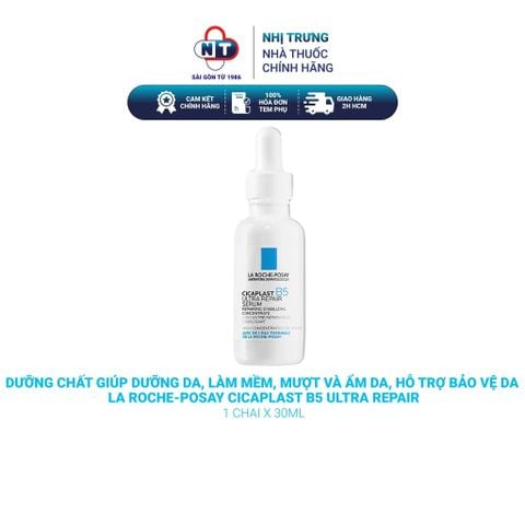  Dưỡng chất giúp dưỡng da, làm mềm, mượt và ẩm da, hỗ trợ bảo vệ da La Roche-Posay Cicaplast B5 Ultra Repair 30ml 
