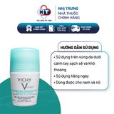  Lăn Khử Mùi Khô Thoáng Cho Da Nhạy Cảm Vichy Antiperspirant Deodorant 50ml 