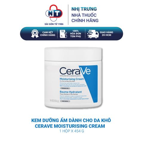  Kem dưỡng ẩm dành cho da khô CeraVe Moisturizing Cream 454g 