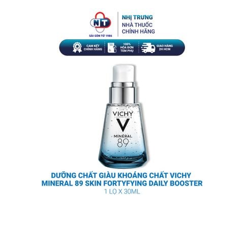  Dưỡng chất giàu khoáng chất Vichy Mineral 89 Skin Fortyfying Daily Booster 30ml 