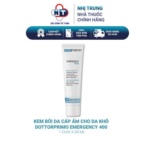  Kem Bôi Da Cấp Ẩm Cho Da Khô DottorPrimo Emergency 400 30ml 