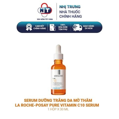  Serum dưỡng trắng da mờ thâm La Roche-Posay Pure Vitamin C10 Serum 30ml 