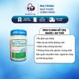  Men vi sinh Life Space 60+ hỗ trợ tim mạch, hỗ trợ tiêu hóa và tăng cường miễn dịch cho người lớn tuổi lọ 60 viên 
