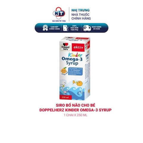  Siro bổ não cho bé Doppelherz Kinder Omega-3 Syrup chai 250ml 