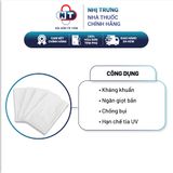  Khẩu trang y tế 4 lớp cao cấp kháng khuẩn mềm mịn Nhị Trưng hộp 50 cái màu trắng 