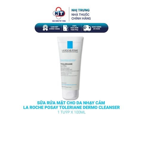  Sữa Rửa Mặt Cho Da Nhạy Cảm La Roche Posay Toleriane Dermo Cleanser 100ml 