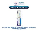  Gel Trị Mụn Trứng Cá, Ngừa Thâm, Mờ Sẹo, Da Dầu Mụn Derma Forte Advanced 15g 