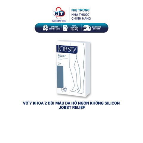  Vớ y khoa 2 đùi màu da hở ngón không Silicon Jobst Relief 