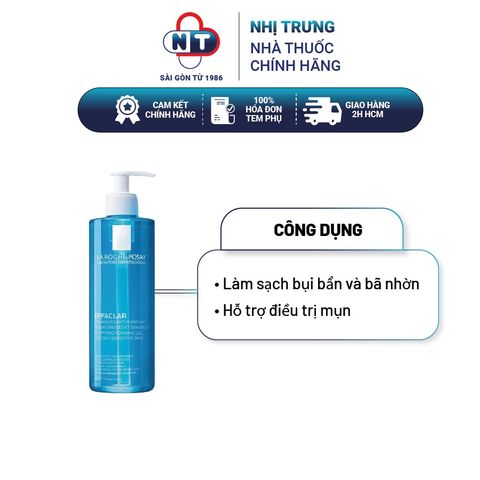  Sữa rửa mặt La Roche-Posay Effaclar Purifying Foaming Gel Cleanser 400ml 