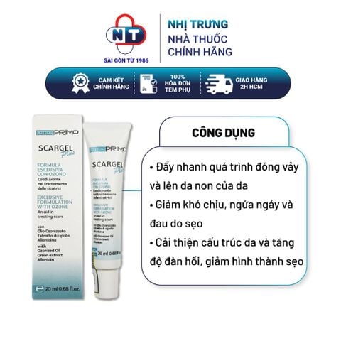  Gel bôi mờ sẹo thâm và rạn da DottorPrimo Scargel Plus 20ml 
