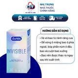  (Che tên sản phẩm) Bao cao su Durex Invisible Extra Thin Extra Sensitive 10 bao 