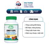  Viên uống đông trùng hạ thảo tăng cường sinh lý và tăng sức đề kháng Organika Cordyceps Hộp 90 viên 