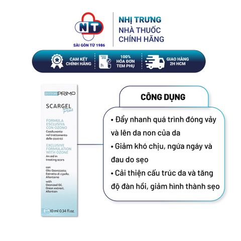  Gel bôi mờ sẹo thâm và rạn da DottorPrimo Scargel Plus 10ml 