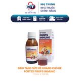  Siro tăng sức đề kháng cho bé Fortex Props Immuno chai 100ml 