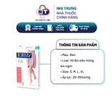  Vớ y khoa 2 đùi siêu mỏng màu đen kín ngón Jobst Ultra Sheer 