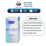  (Che tên sản phẩm) Bao cao su Durex Invisible Extra Thin Extra Sensitive 10 bao 