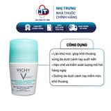  Lăn Khử Mùi Khô Thoáng Cho Da Nhạy Cảm Vichy Antiperspirant Deodorant 50ml 