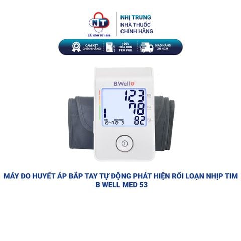  Máy đo huyết áp bắp tay tự động phát hiện rối loạn nhịp tim B Well Med 53 