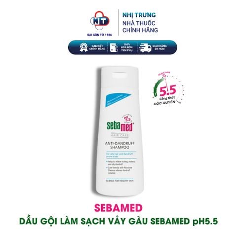  Dầu Gội Sạch và Ngăn Ngừa Gàu Sebamed pH5.5 (200ml) 