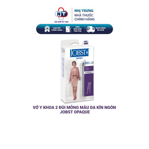  Vớ y khoa 2 đùi mỏng màu da kín ngón Jobst Opaque 