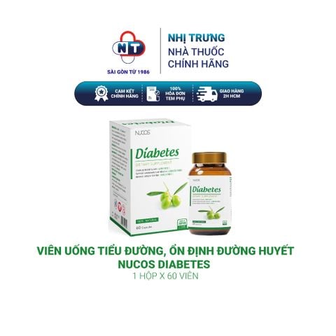  Viên uống tiểu đường, ổn định đường huyết Nucos Diabetes hộp 60 viên 